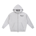 To The End Zip-Up Essential Oversized Fleece Boxy Hoodie