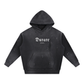 To The End Vintage Washed Frayed Fleece Hoodie