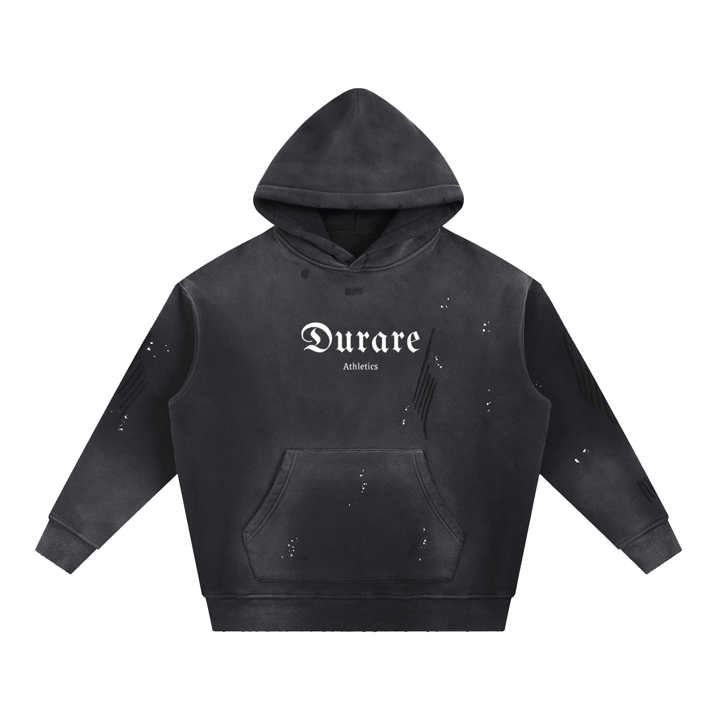 To The End Vintage Washed Frayed Fleece Hoodie