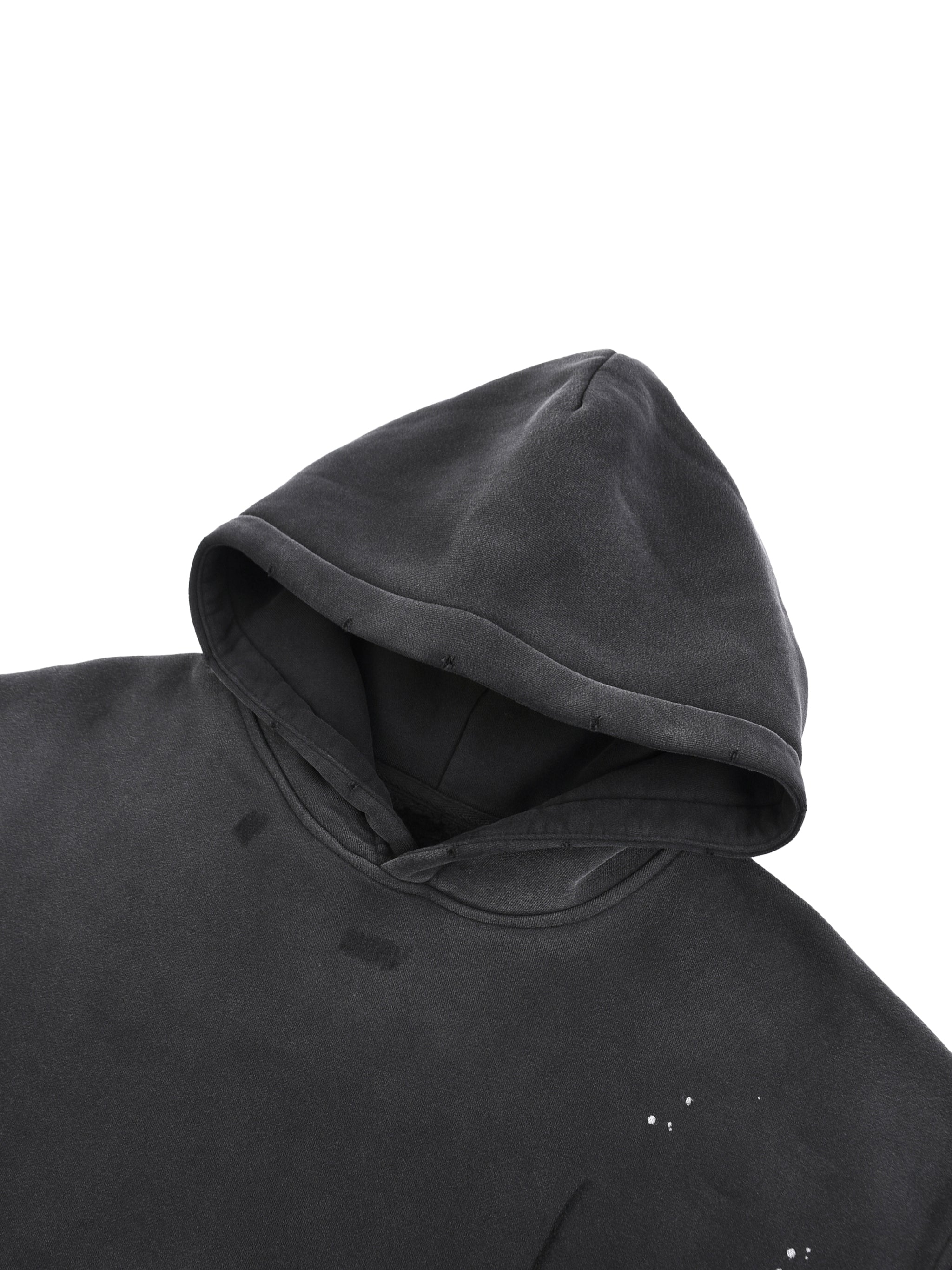 To The End Vintage Washed Frayed Fleece Hoodie