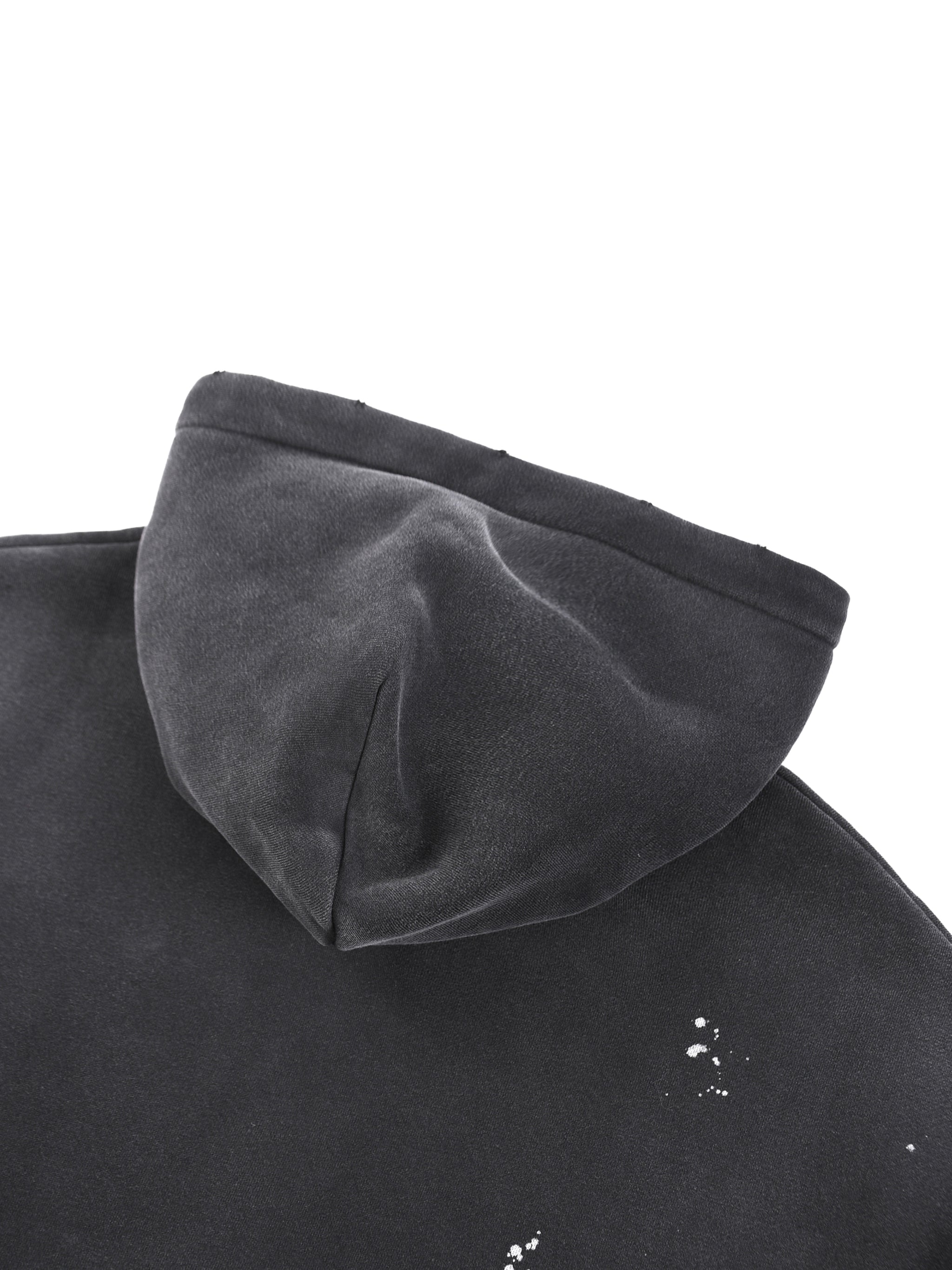 To The End Vintage Washed Frayed Fleece Hoodie