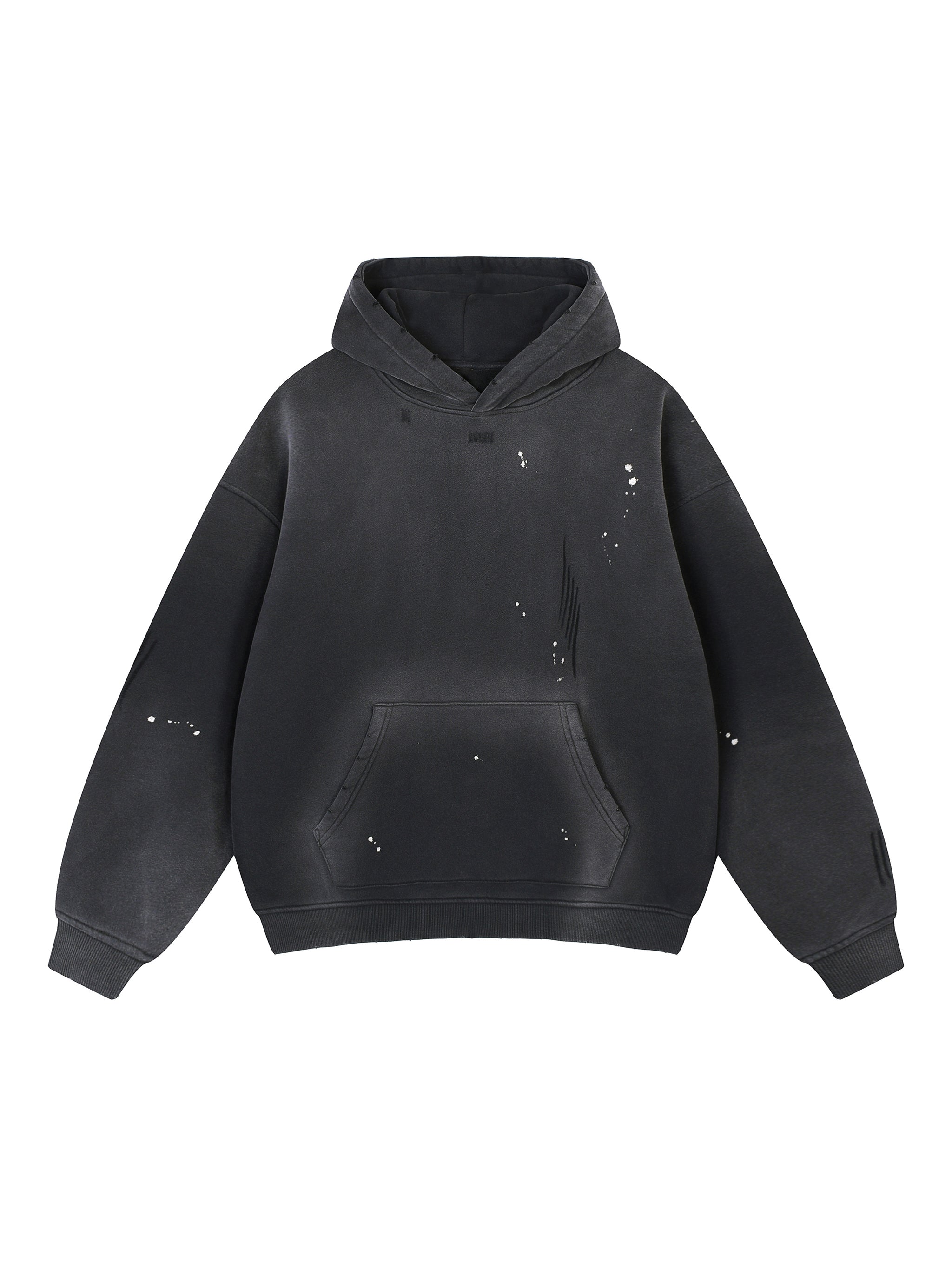 To The End Vintage Washed Frayed Fleece Hoodie