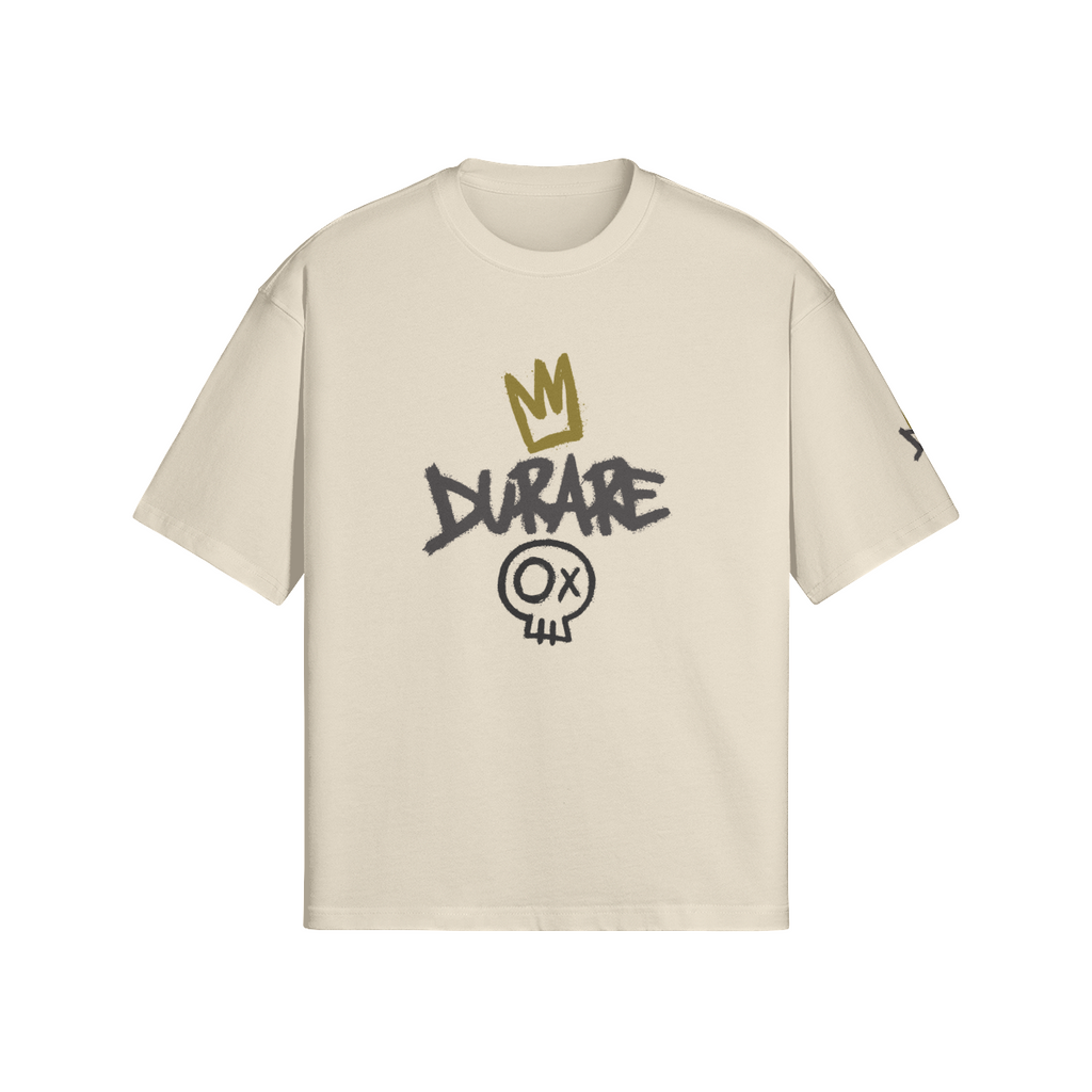Durare Graffiti Tee featuring a boxy silhouette and unique graphic designs for stylish streetwear.