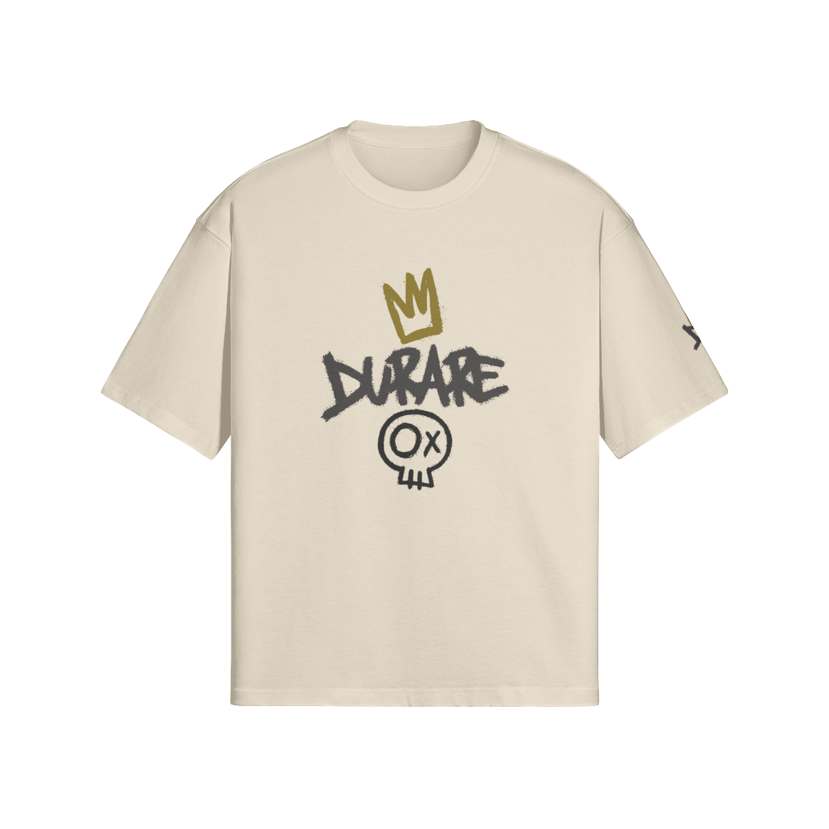 Durare Graffiti Tee featuring a boxy silhouette and unique graphic designs for stylish streetwear.